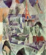 Delaunay, Robert The Window towards to City Spain oil painting artist
